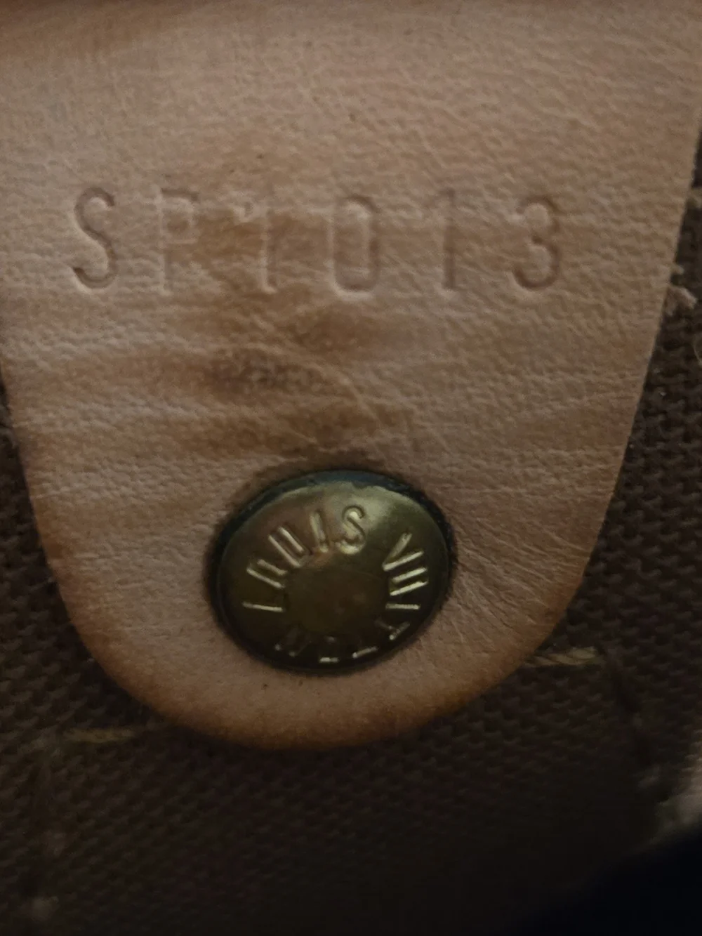 Louis Vuitton Brown Monogram Speedy 25, Made In France November 2003